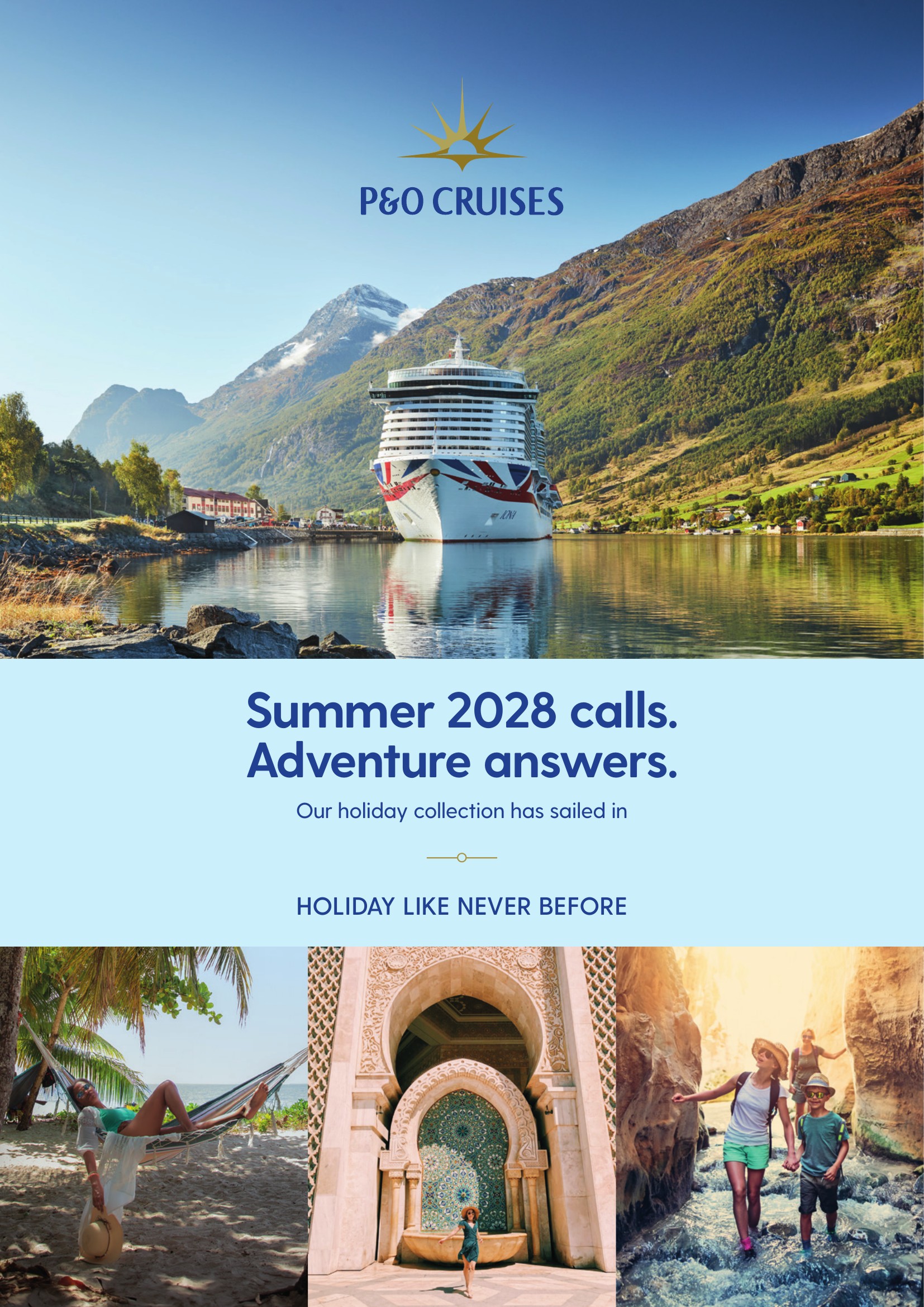 P&O Cruises Summer 2028 Launch DM